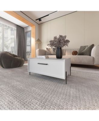 Glendale Coffee Table with Flip-Down Door in Melamine