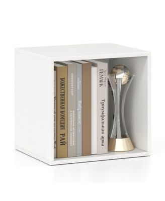 Stackable Cube Storage Organizer Open Bookshelf Wooden Display Shelving Unit