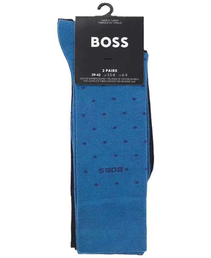 Men's Mini-Dot Crew Socks, 2-Pack - thumbnail 2