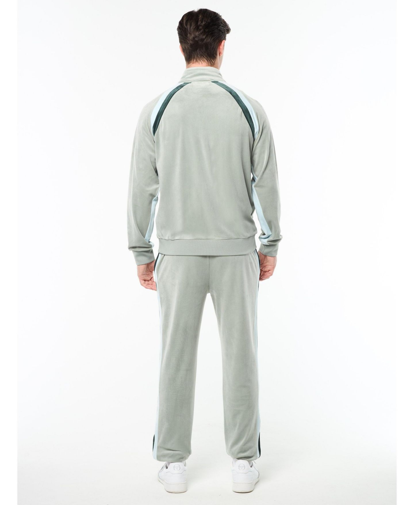 Мужская куртка Sergio Tacchini Banda Velour Track, цвет: Сланцевый серый — фото 4