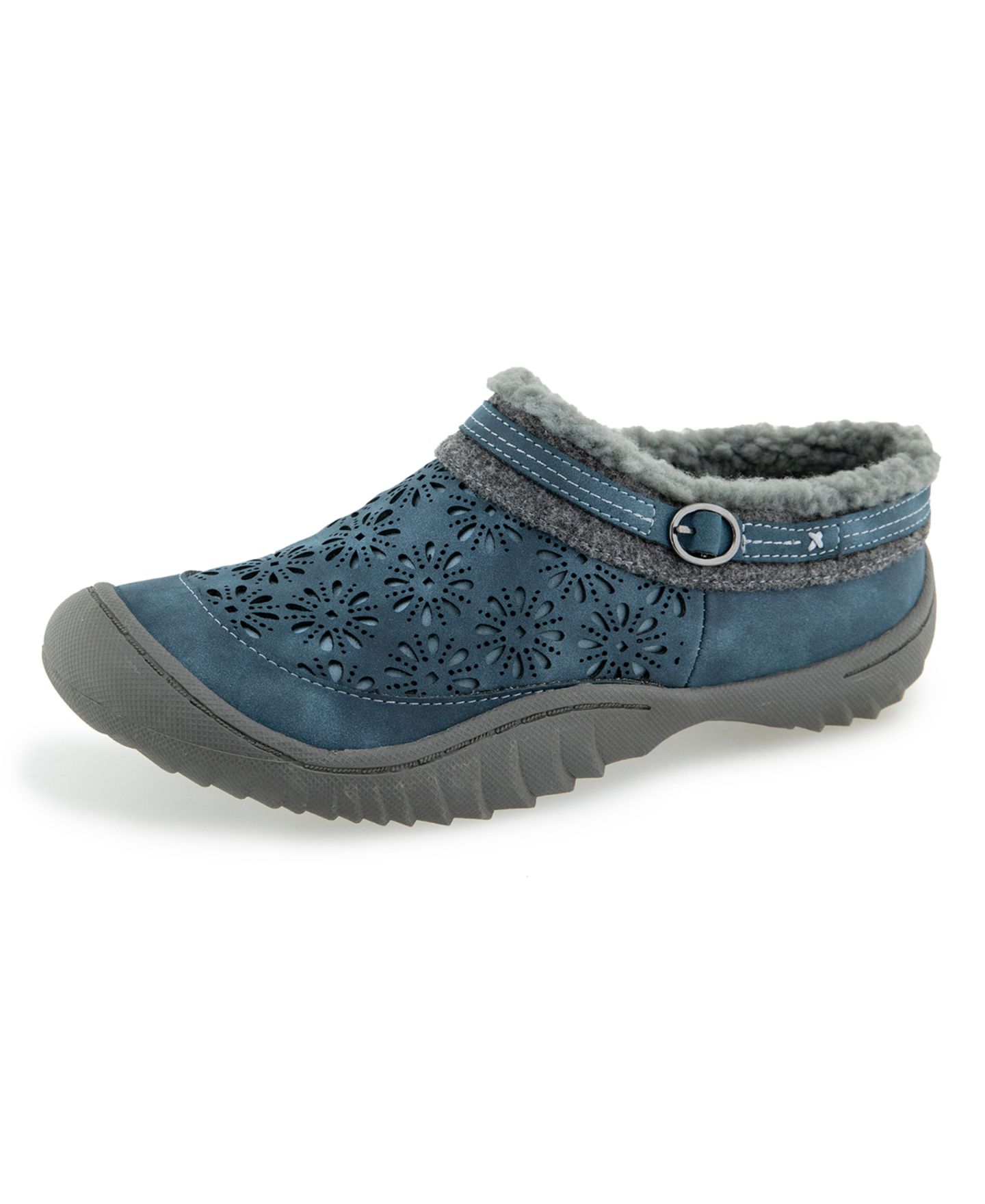 Женские сабо JBU Ginger Encore Casual Slip-On Mules, цвет: Джинсовый — фото 6