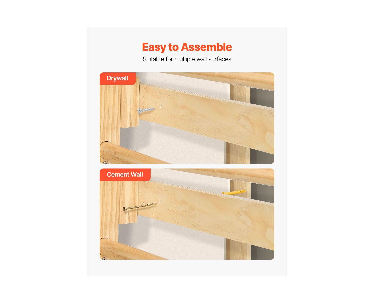 8 in 1 Swedish Ladder Wall Gym with Slide and Swing