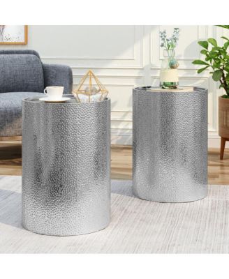 Brookhaven Hammered Iron Accent Table Set of 2