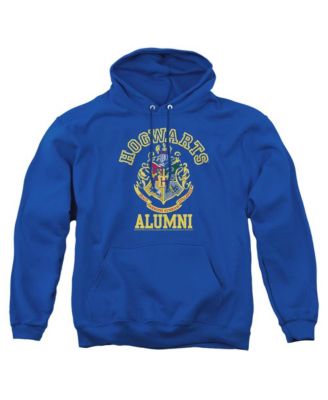 Men's Hogwarts Alumni Crest Pullover Graphic Kangaroo-Pocket Hoodie
