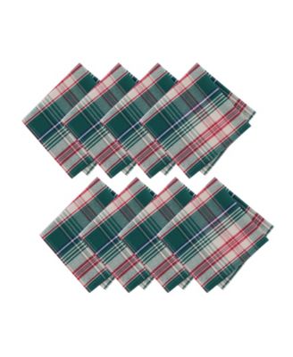 Holiday Fireside Plaid Napkins, Set of 8