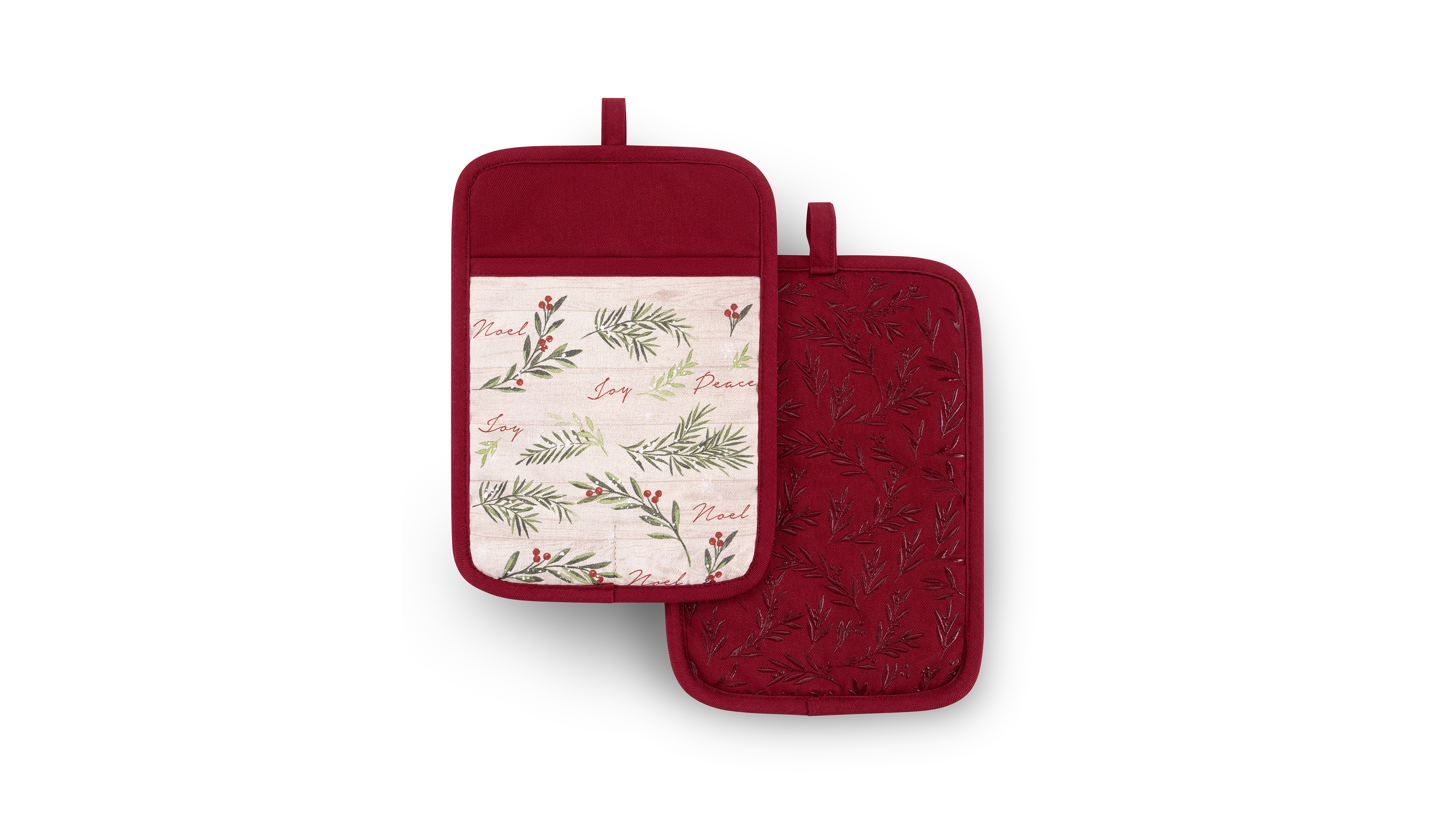 Elrene Holiday Tree Trimmings Oven Mitts, Set of 2