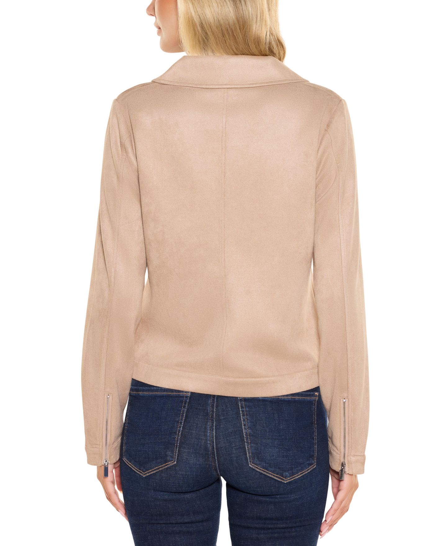 Женская куртка Belldini Faux-Suede Moto, цвет: Чёрный — фото 5