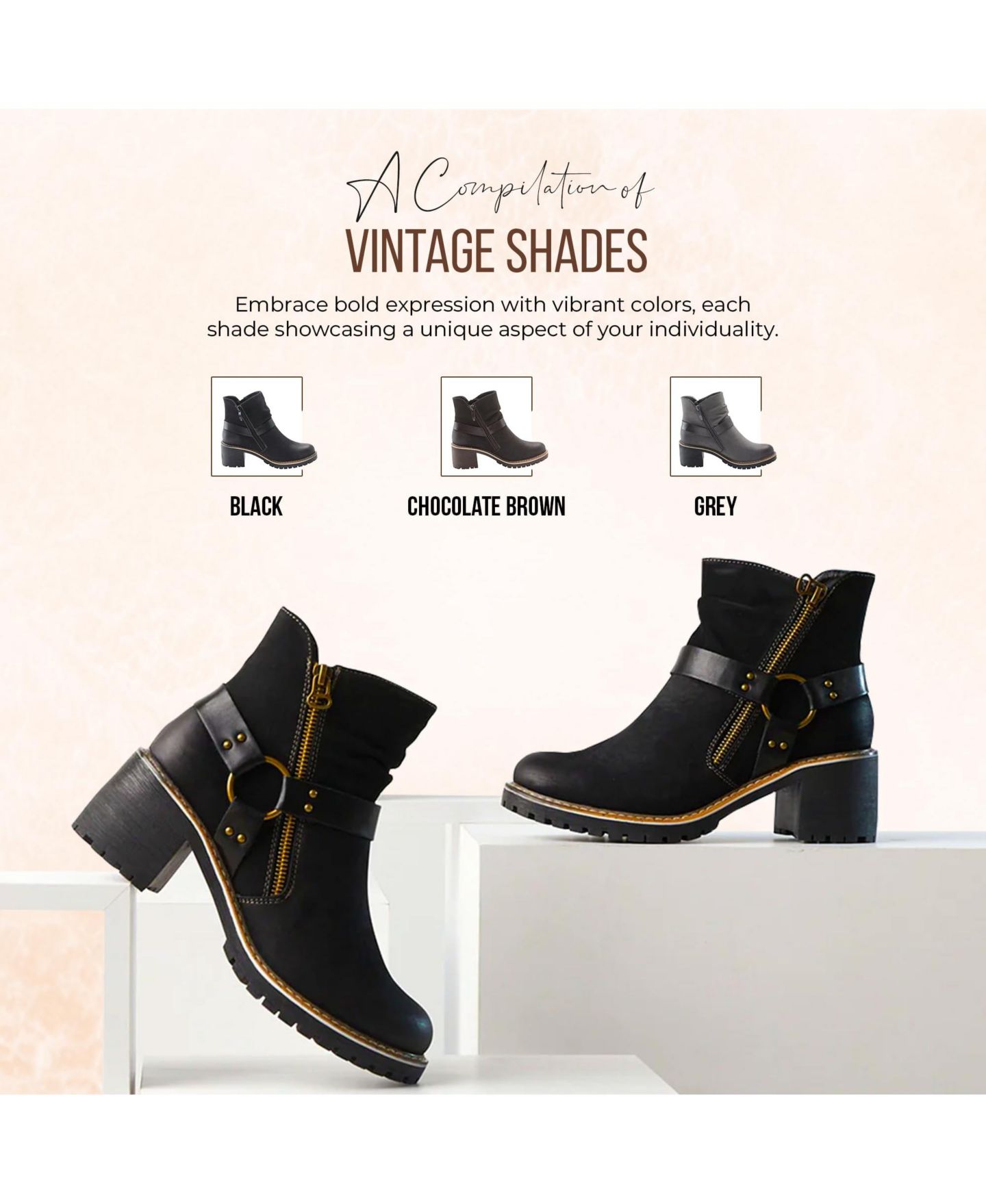 Женские ботинки Patrizia Firewood Bootie with Durable Side Zipper, цвет: Чёрный — фото 7