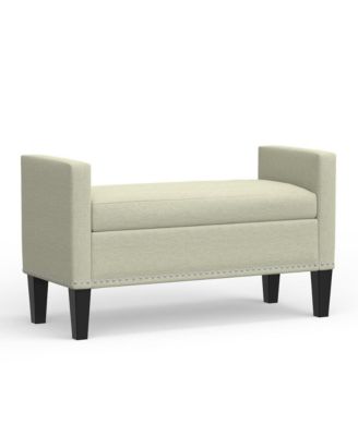 Storage Bench with Nailhead