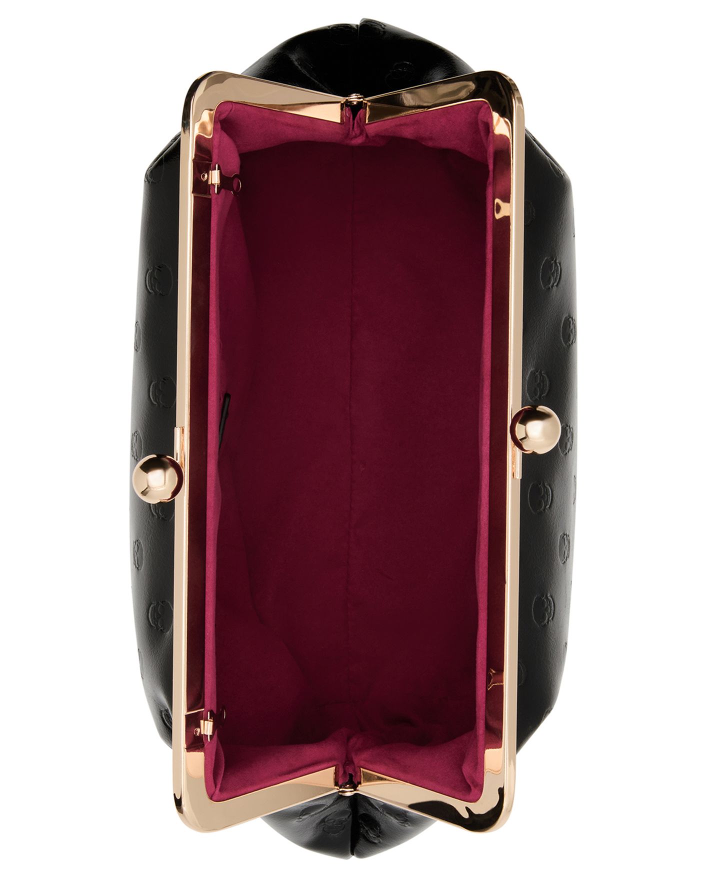 Женский клатч Betsey Johnson Skull Deboss Large Clutch Handbag, цвет: Чёрный — фото 4