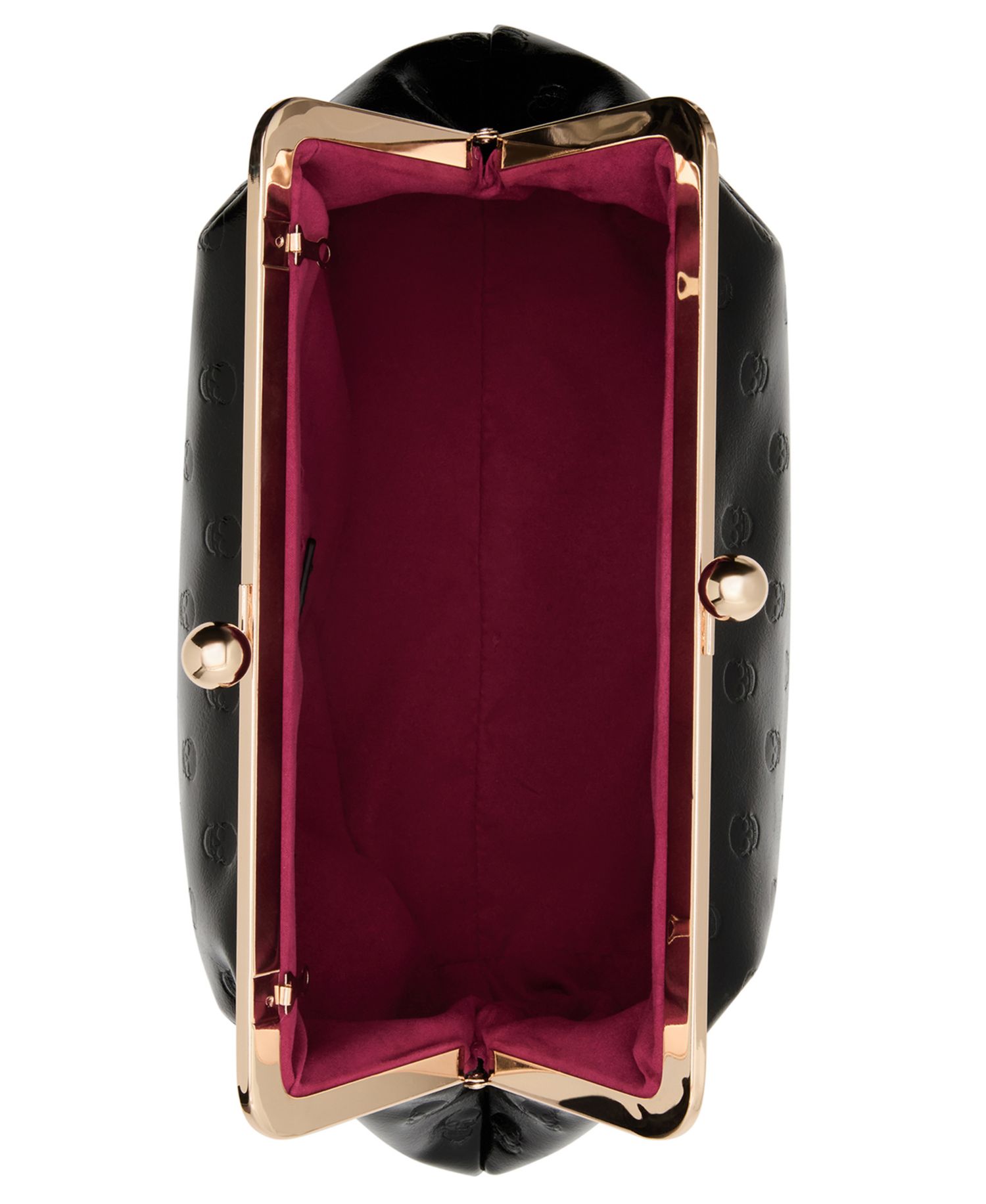 Skull Deboss Large Clutch Handbag