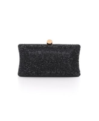 Women's Nia Fully Crystal Beveled Minaudiere