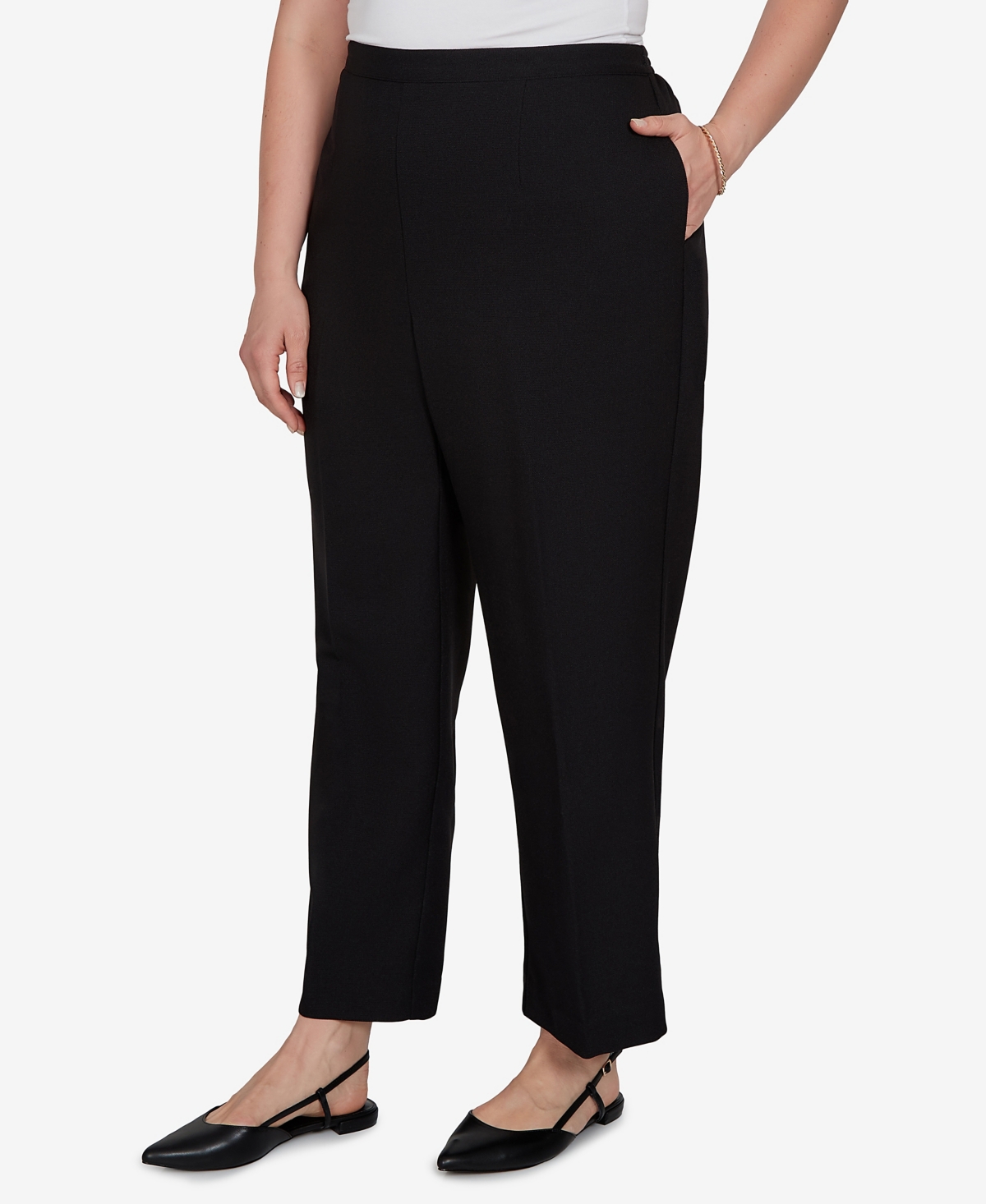 Alfred Dunner Plus Pull-On Straight-Leg Pants