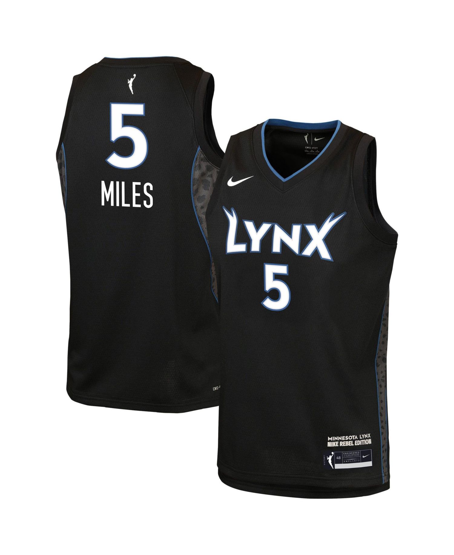 Big Boys and Girls Olivia Miles Black Minnesota Lynx Victory Jersey