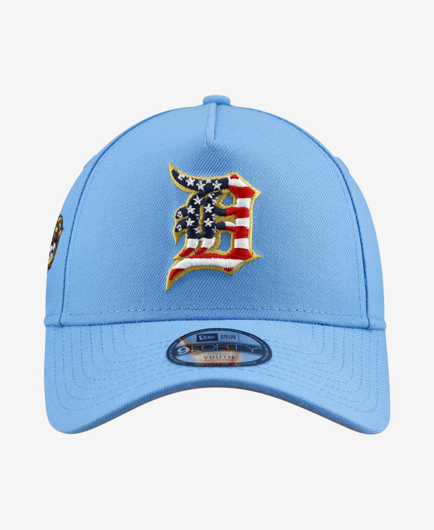 Детская кепка New Era Light Blue Detroit Tigers Celebrate America's 250th 9FORTY A-Frame Adjustable Hat — фото 4