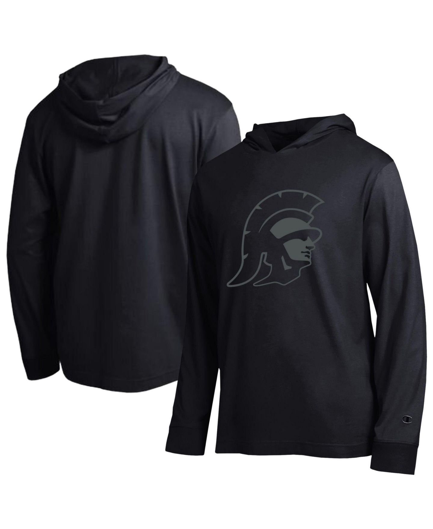 Мужская футболка Champion USC Trojans Tonal All-Star Hooded Dropped-Shoulder Long-Sleeve — фото 1