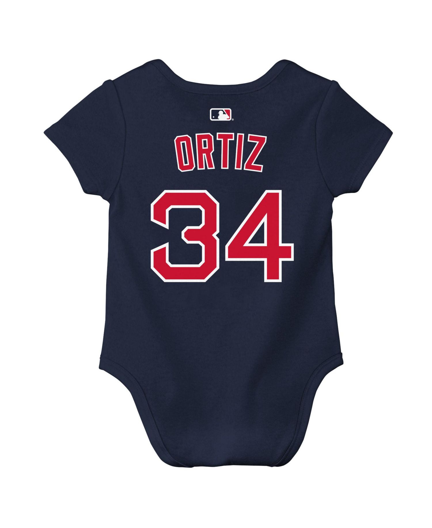 Baby Boys and Girls David Ortiz Navy Boston Red Sox Name & Number Bodysuit