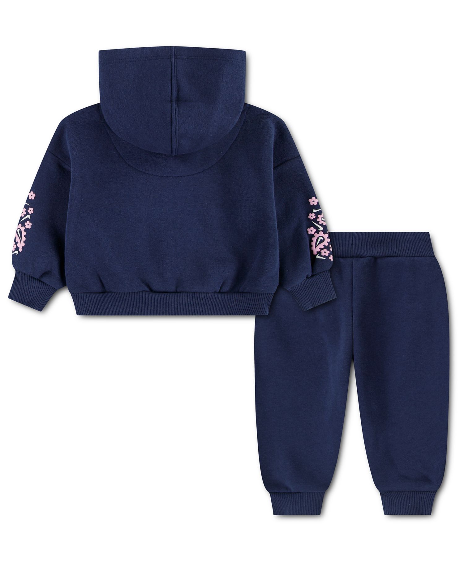 Baby Girls' Retro Remix Hooded Sweatshirt and Jogger Pants, 2-Piece Set