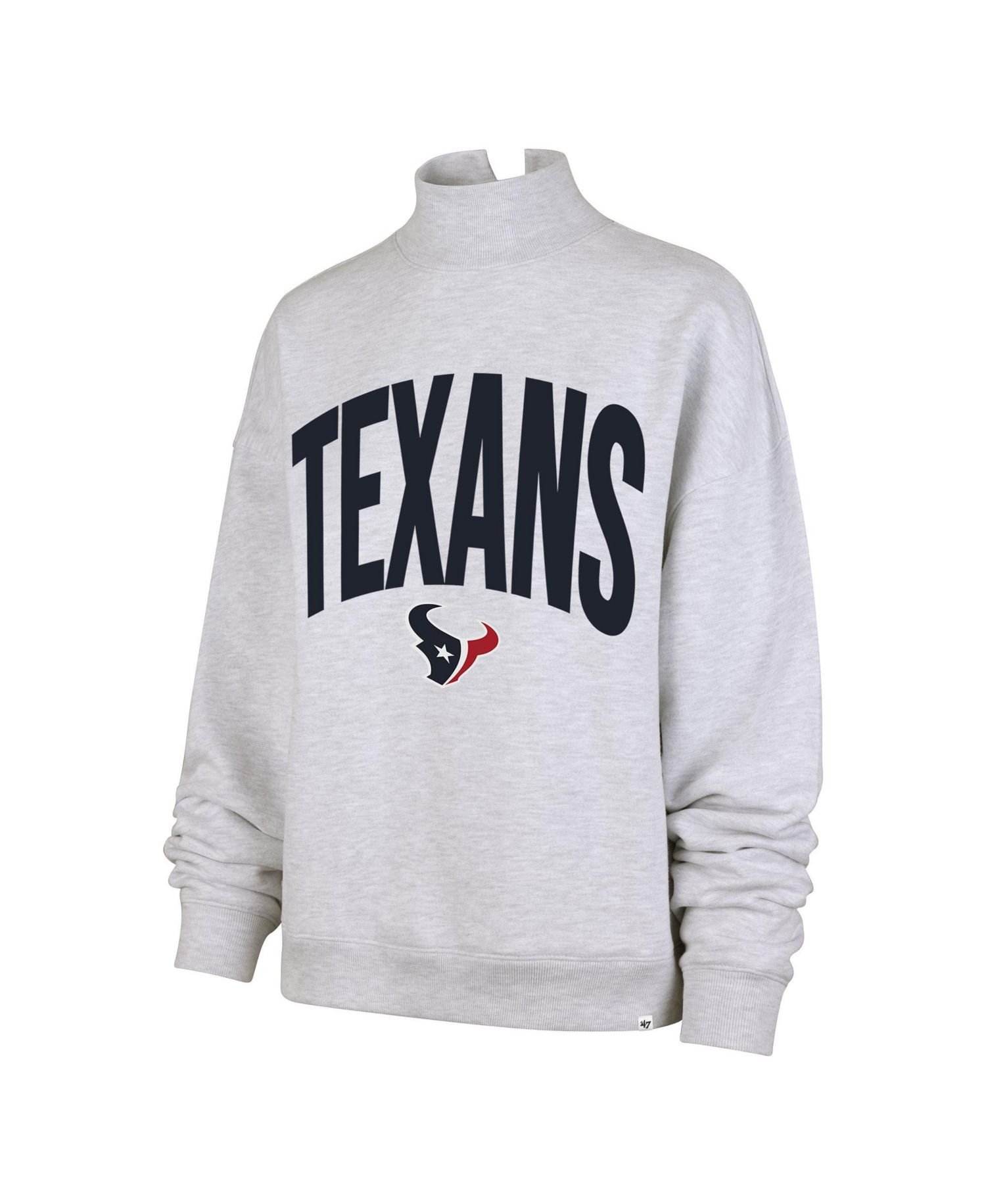 Women's Subtle Muse Mock-Neck Long-Sleeve Relaxed-Oversized Sweatshirt