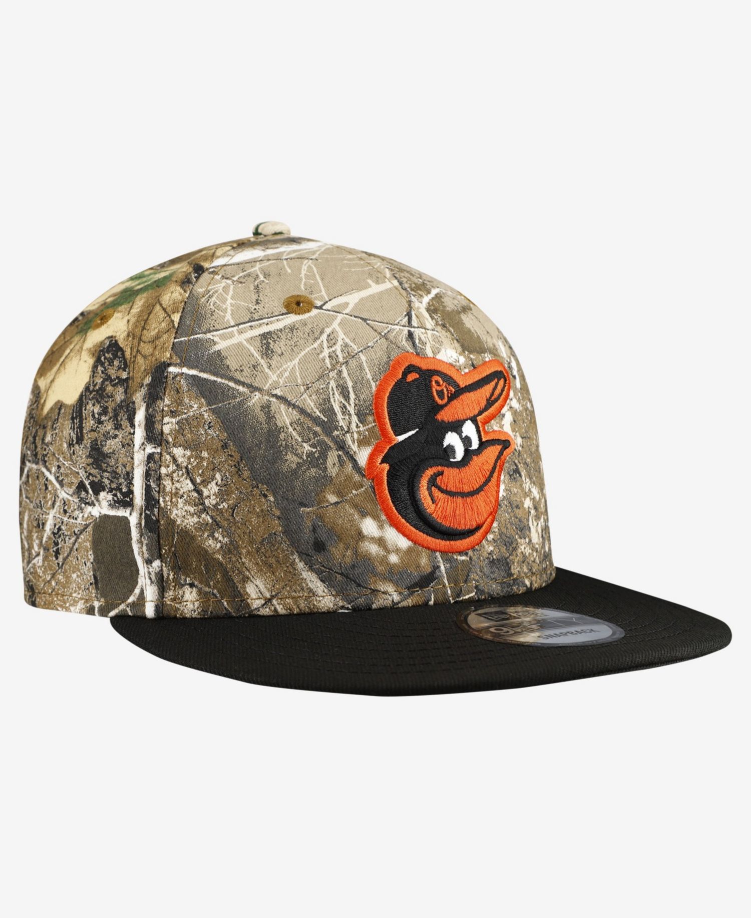 Men's Camo Baltimore Orioles Realtree Orange Pop 9FIFTY Snapback Hat