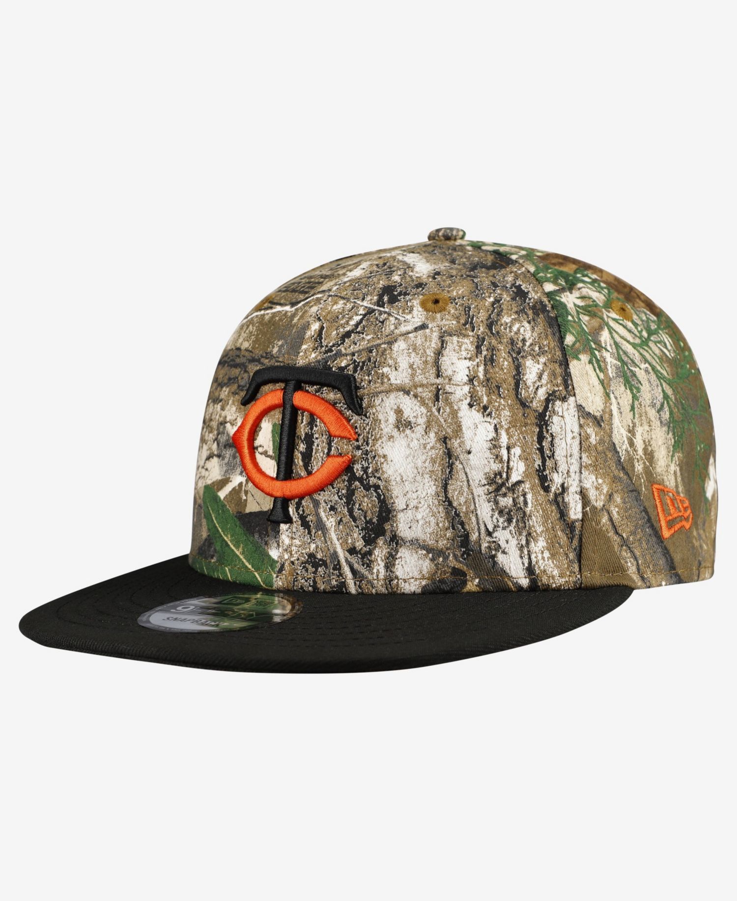 Men's Camo Minnesota Twins Realtree Orange Pop 9FIFTY Snapback Hat