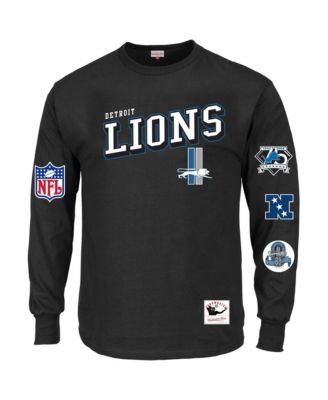 Men's Black Detroit Lions Big & Tall Training Camp Long Sleeve T-Shirt