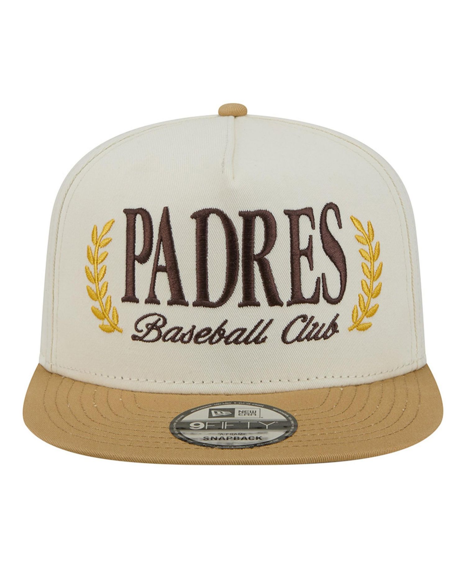 Men's Cream San Diego Padres Club 9FIFTY A-Frame Snapback Hat