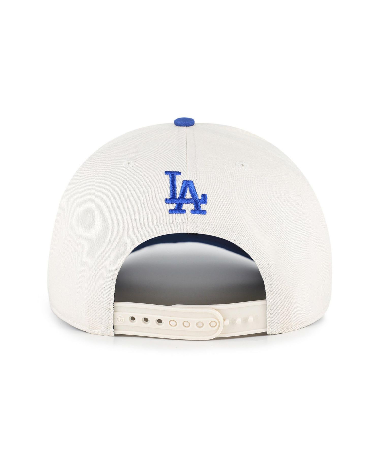 Men's Natural/Royal Los Angeles Dodgers Rope Script Hitch Adjustable Hat