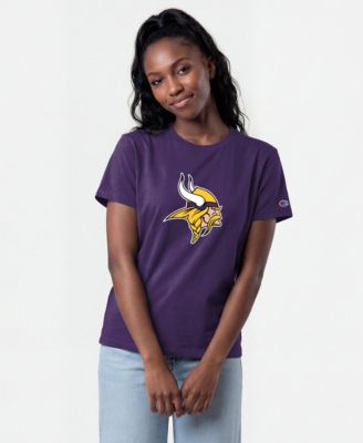 Women's Minnesota Vikings Crewneck Short-Sleeve Cotton-Blend T-Shirt