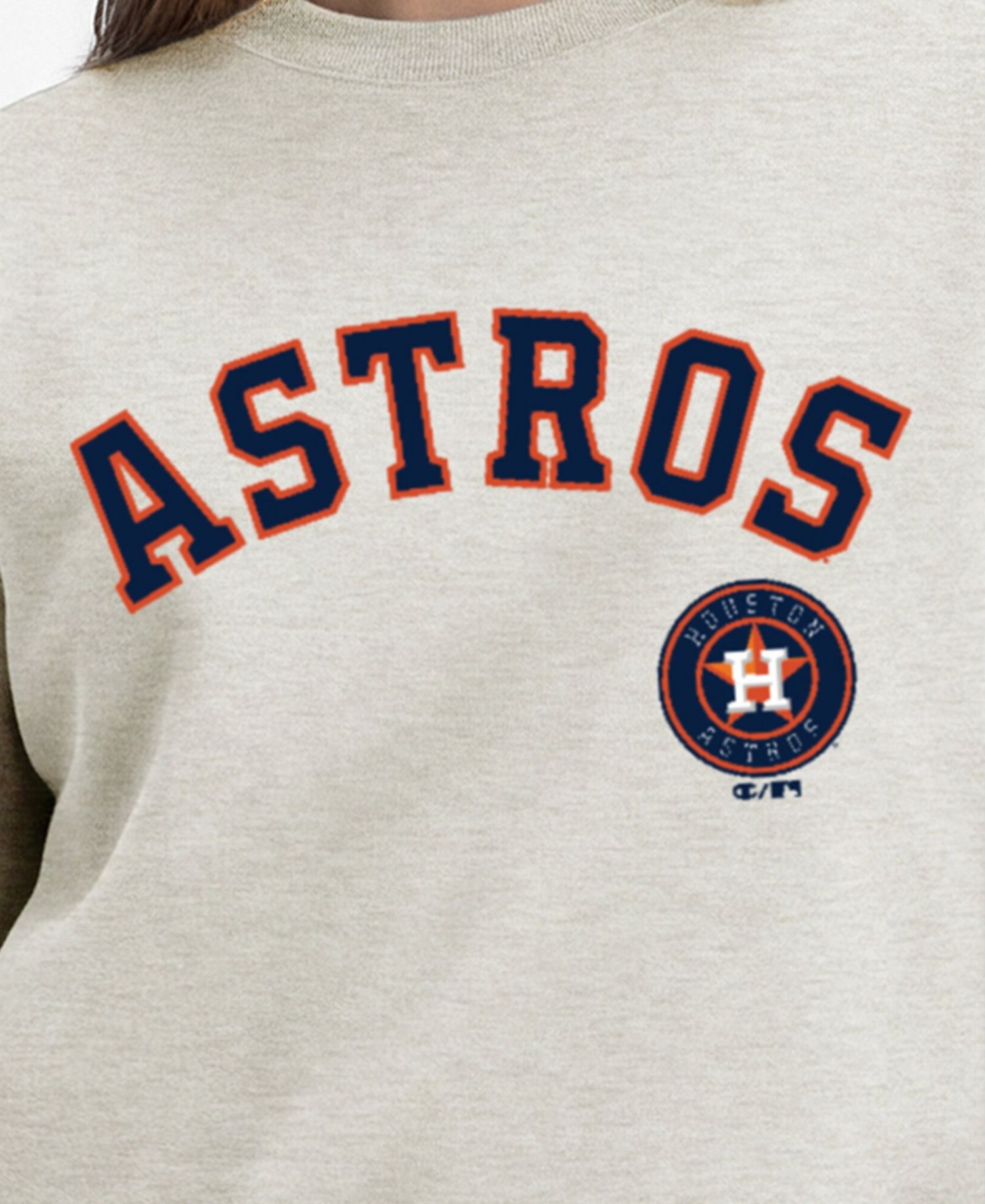 Women's Houston Astros All-Star Relaxed-Fit Dropped-Shoulder Screen-Print Sweatshirt