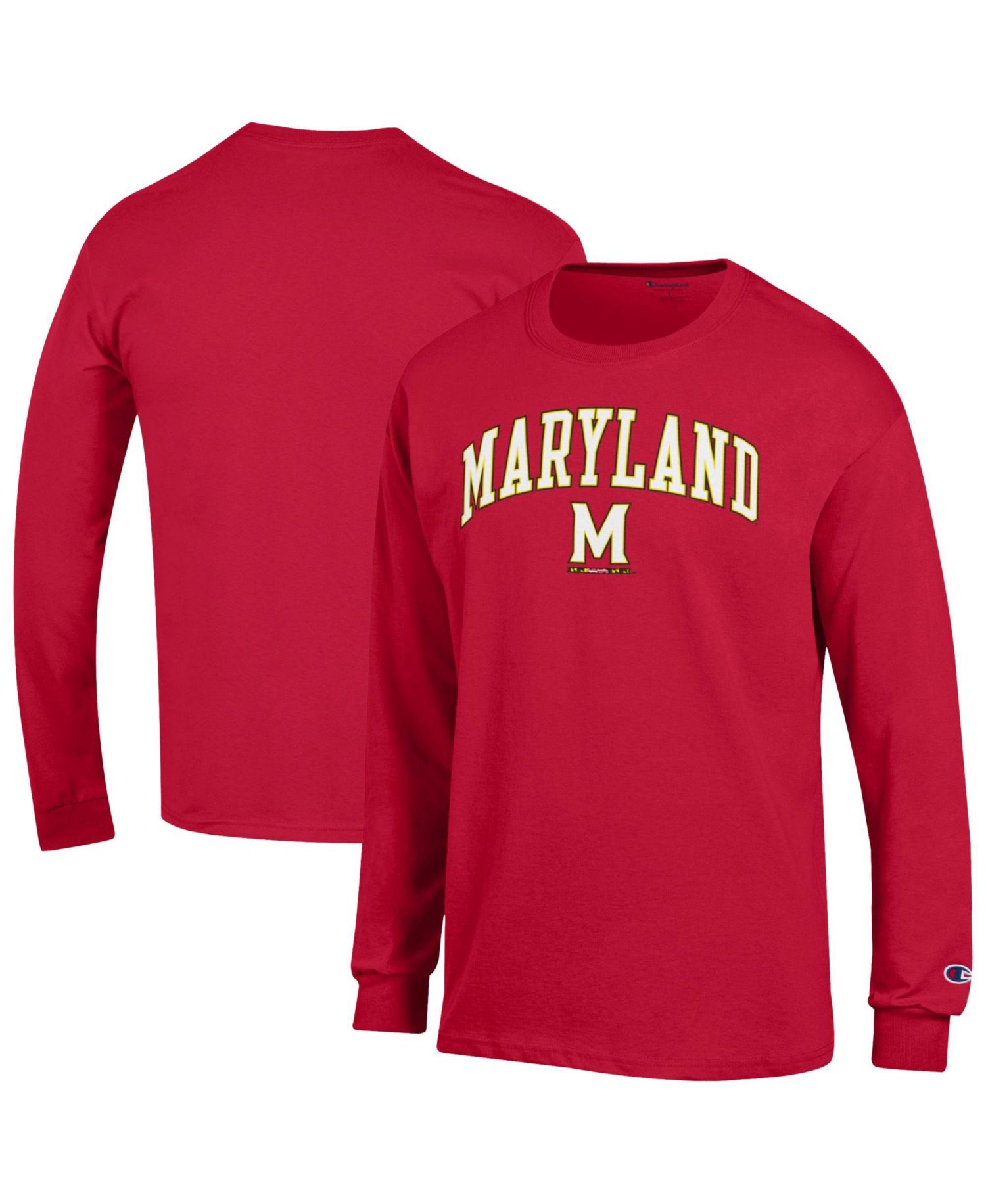 Men's Maryland Terrapins Arch Over Logo Long Sleeve T-Shirt
