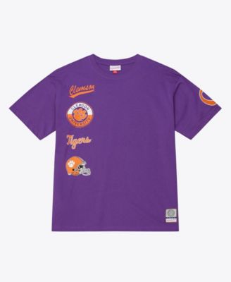 Men's Purple Clemson Tigers Double Clutch Premium T-Shirt