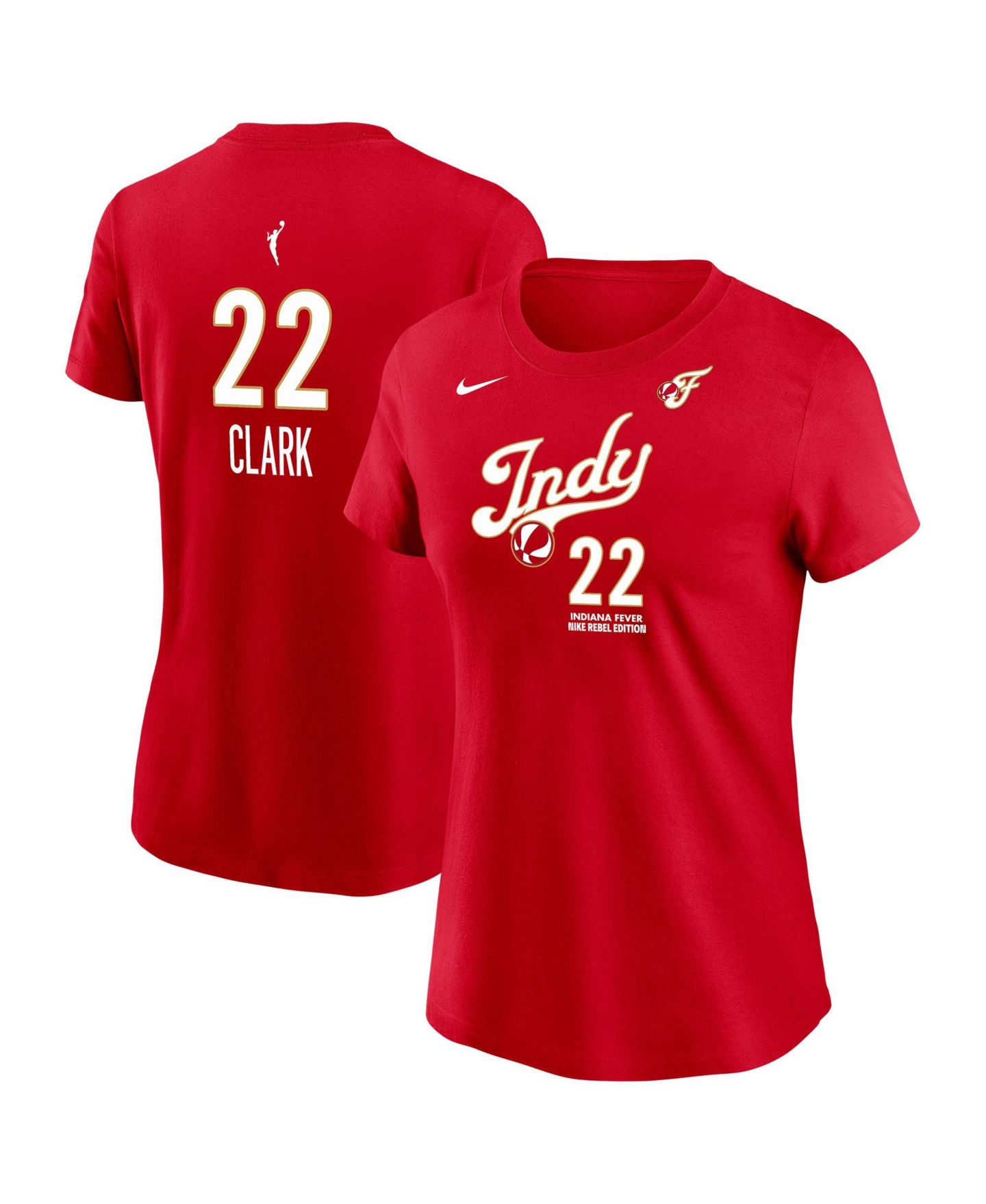 Женская футболка Nike Indiana Fever Caitlin Clark Rebel Crewneck Short-Sleeve — фото 1