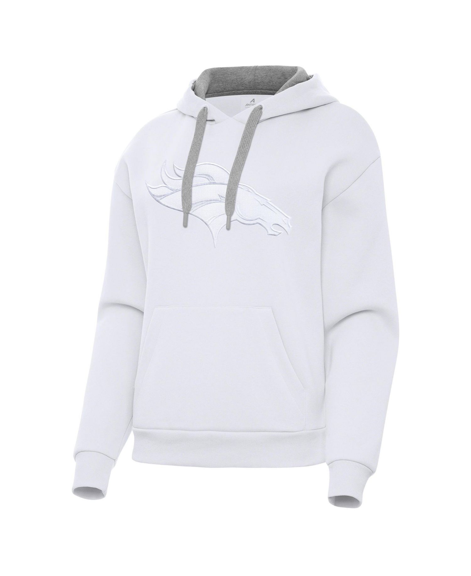 Women's Denver Broncos Victory Embroidered-Graphic Brushed-Back Fleece Pullover Hoodie