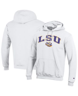 Men's LSU Tigers Arch Over Logo Fleece-lined Pullover Hoodie