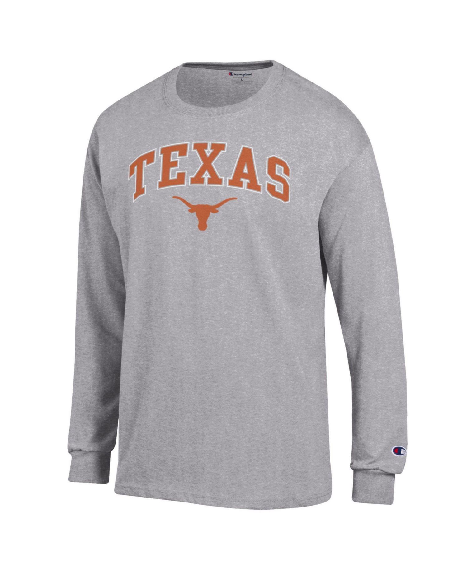 Men's Texas Orange Texas Longhorns Arch Over Logo Long Sleeve T-Shirt