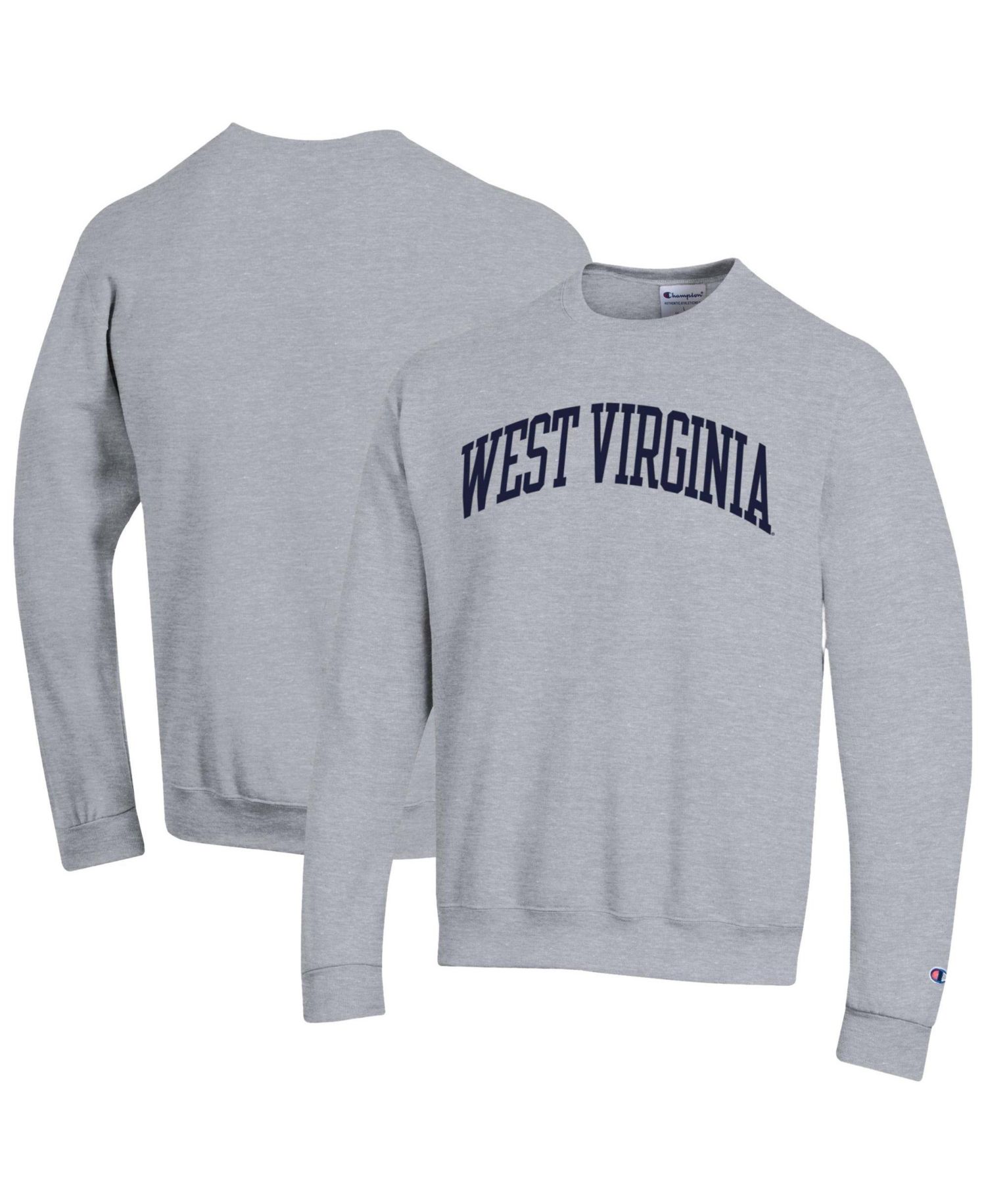 Men's West Virginia Mountaineers Basic Arch Fleece Pullover Sweatshirt