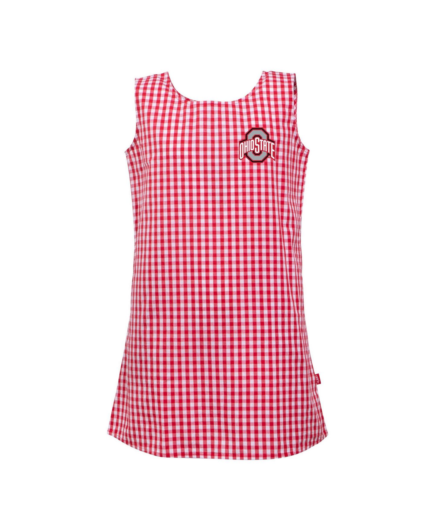Платье Garb Scarlet Ohio State Buckeyes Woven Gingham для девочек-малышей — фото 1
