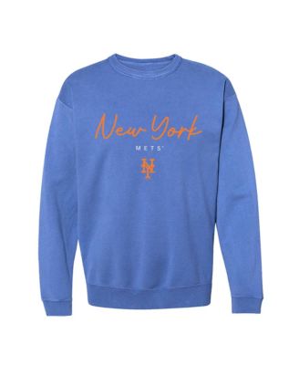 Women's New York Mets Pigment Dye Dropped-Shoulder Crewneck Sweatshirt