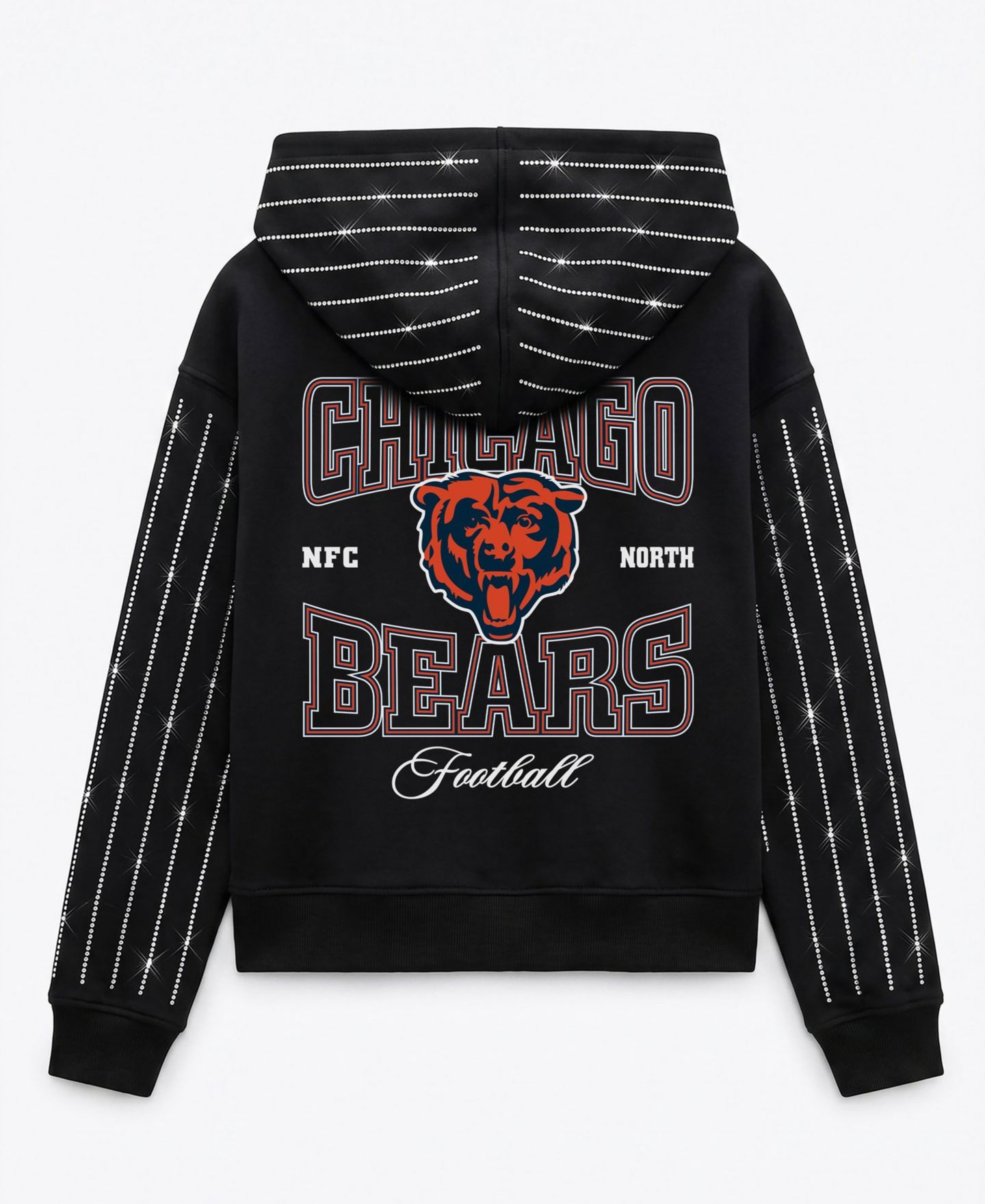 Женское худи Gameday Couture Eyes on the Prize Chicago Bears Full-Zip Mid-Crop — фото 4
