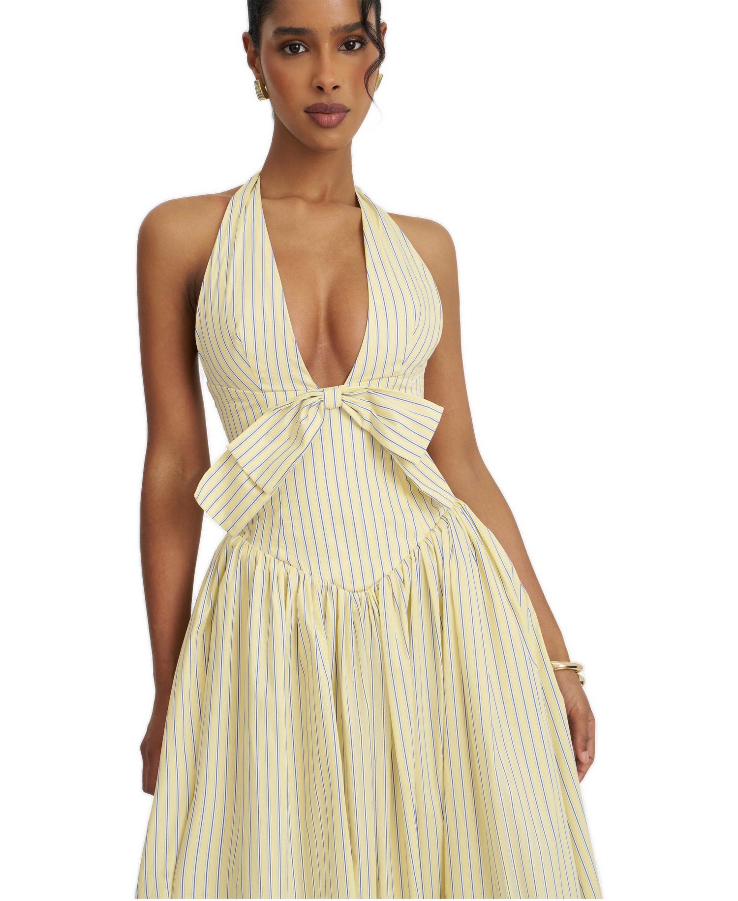 Women's Talise Plunging-Halter Maxi Dress