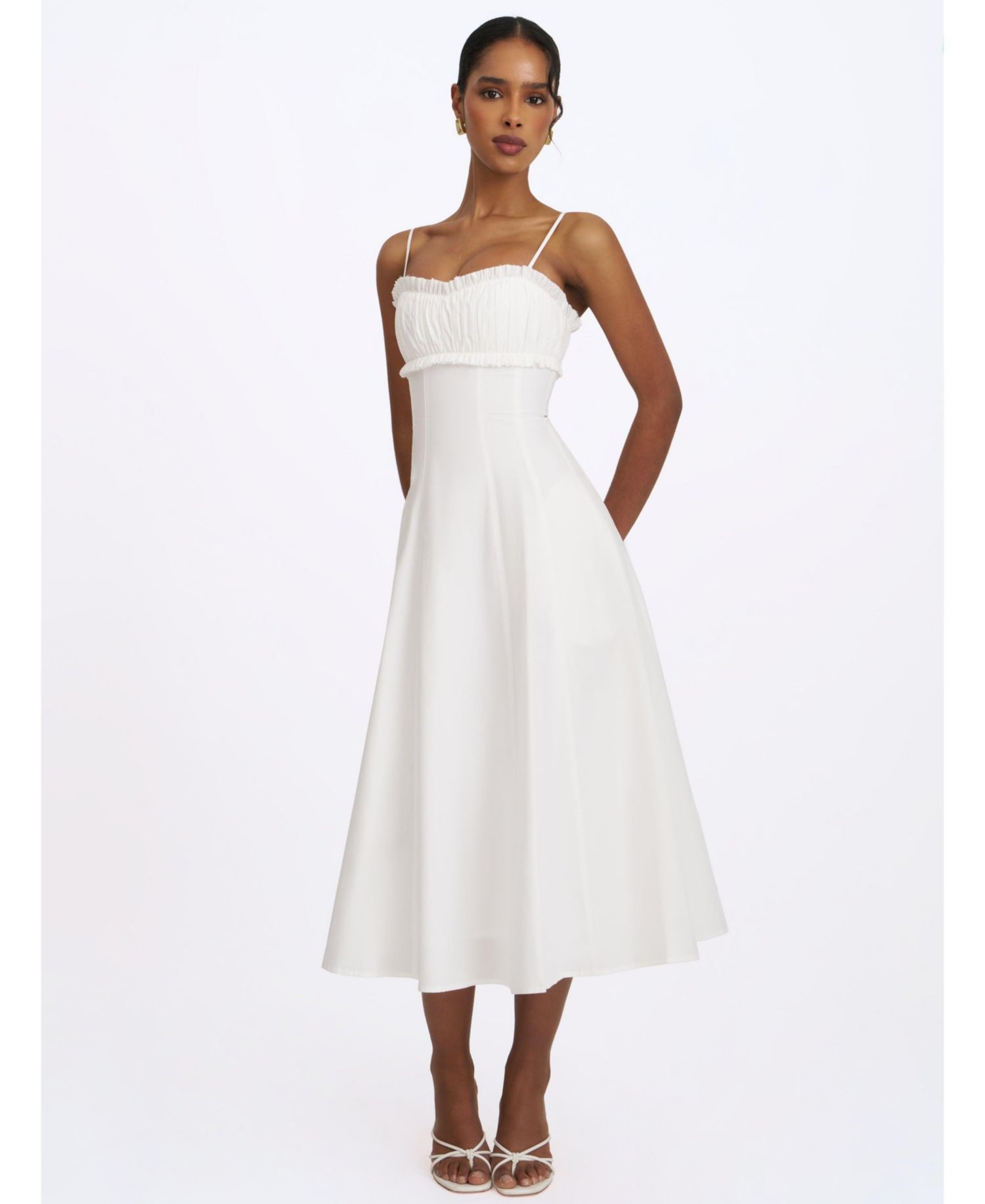 Women's Vicenta A-Line Ruched Midi Dress