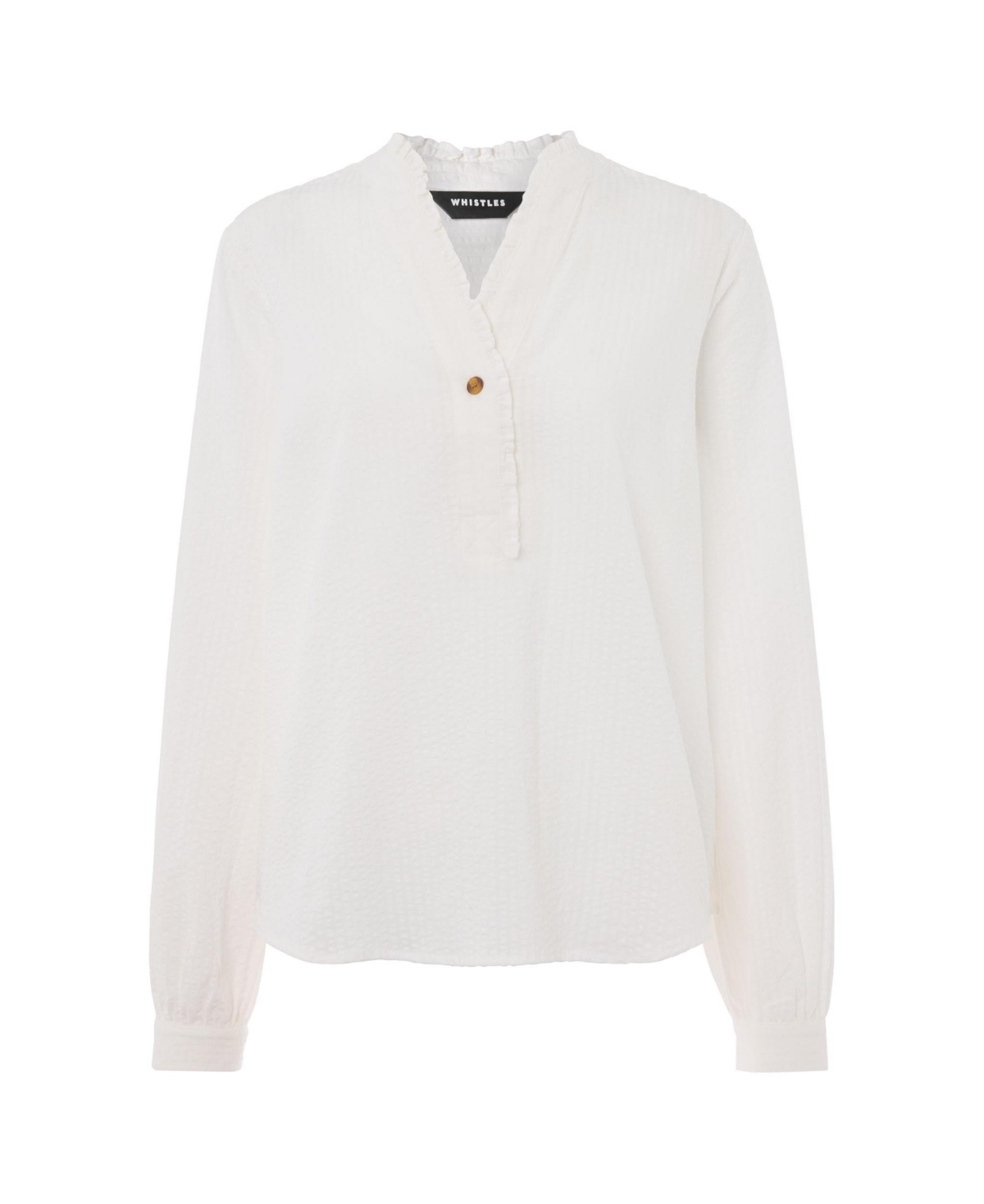 Whistles Women's Textured Frill Shirt