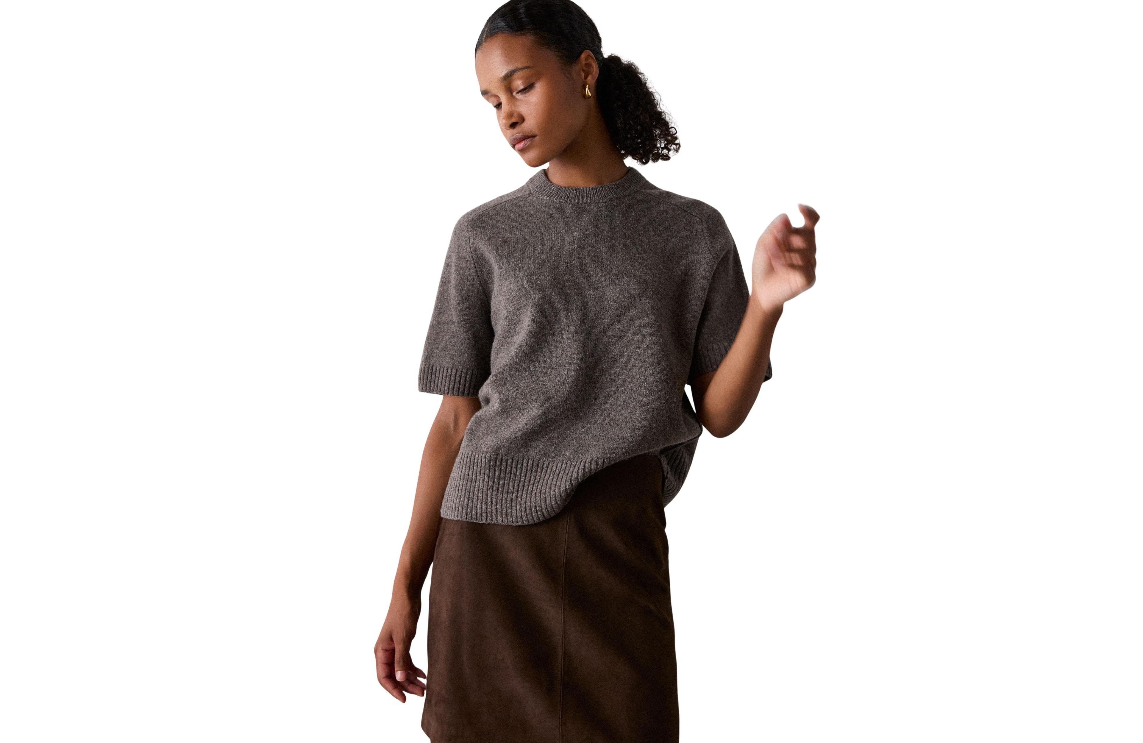 Whistles Women's Wool Knitted Tee