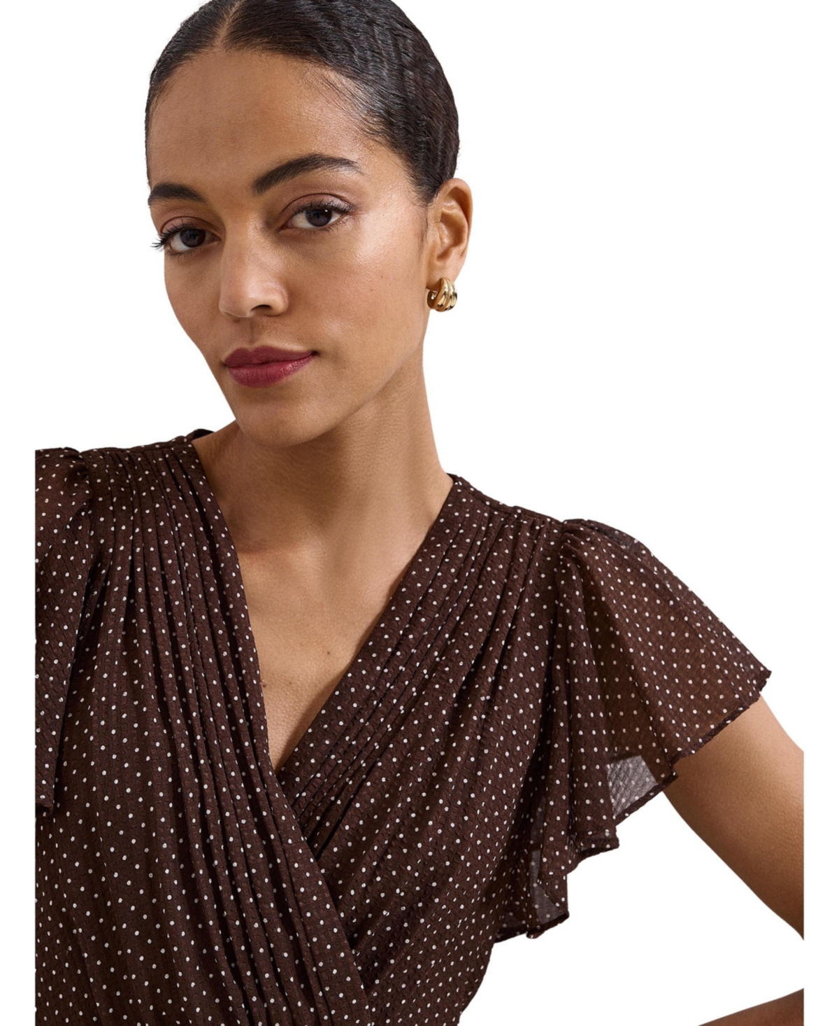 Phase Eight Women's Louisa V-Neck Pleated Wrap Dress