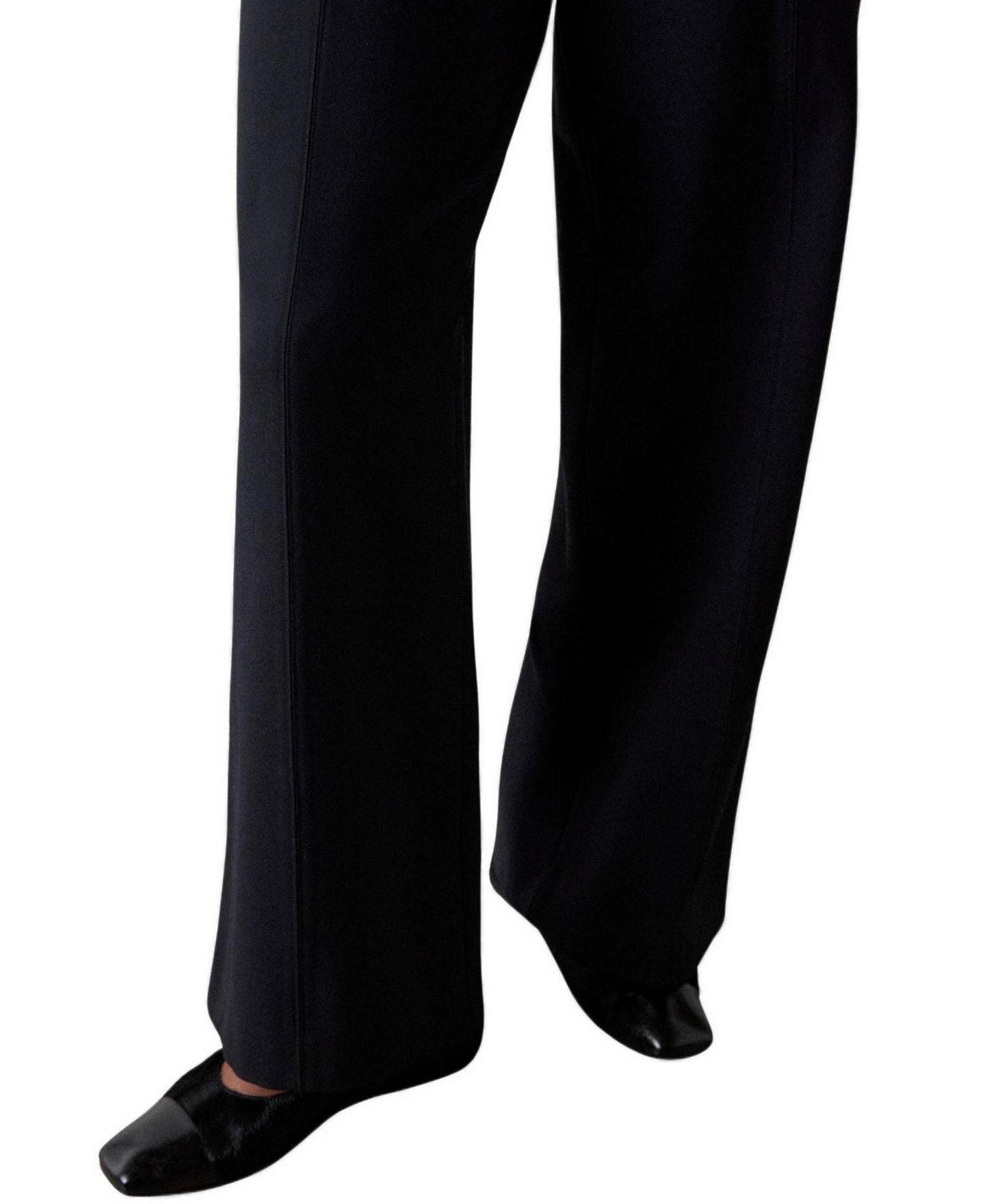 Женские брюки Whistles Straight High-Waisted Lila Ponte, цвет: Чёрный — фото 3
