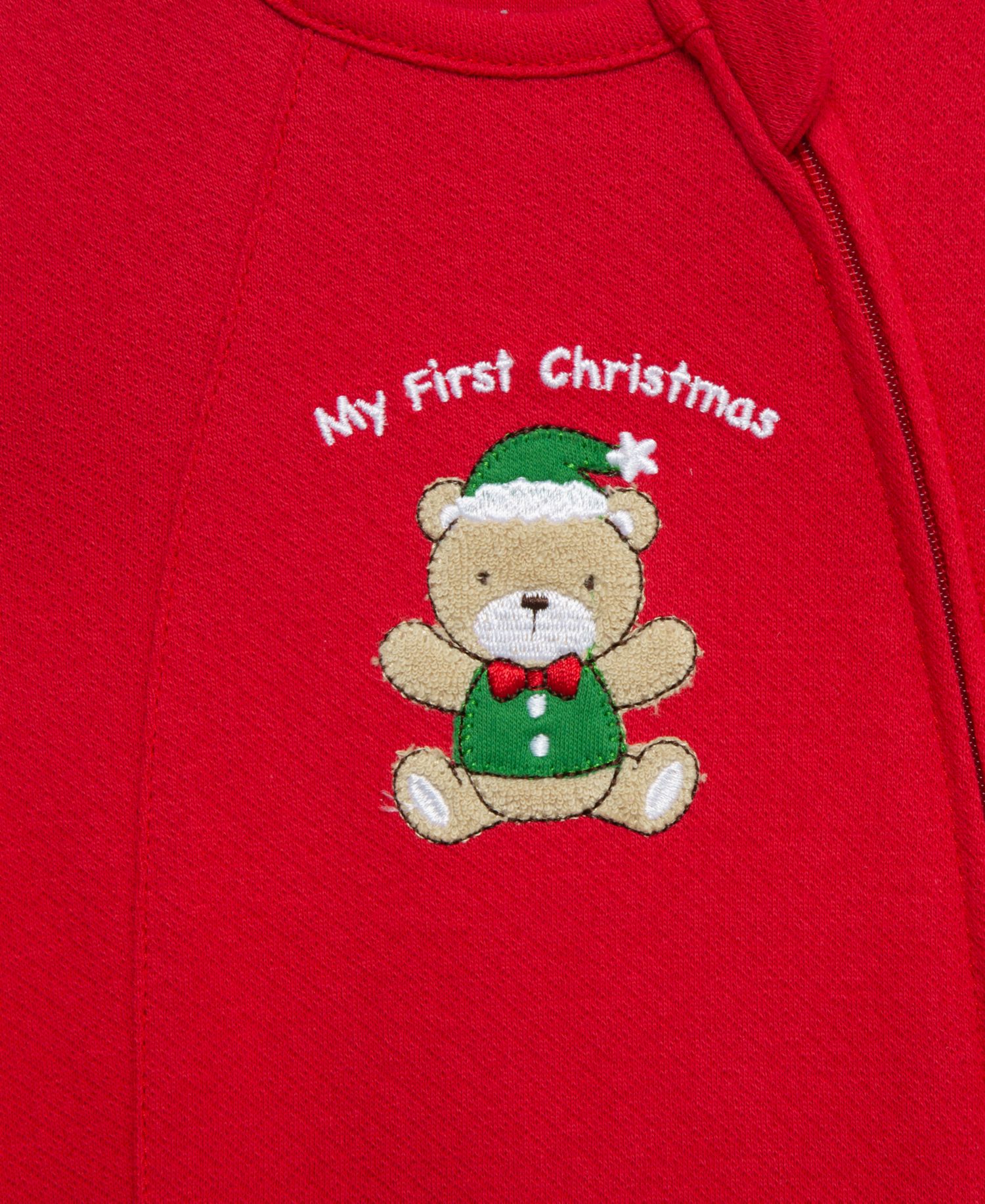 Baby Boys' Holiday Bear Graphic Footed Coveralls