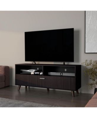City Tv Stand 60" with Open Storage and 1 Door