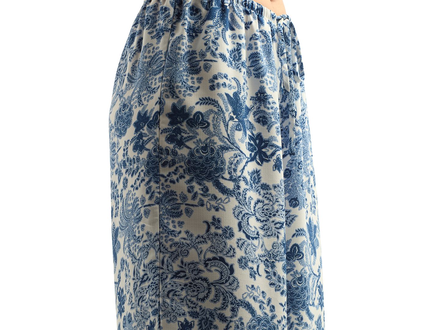 Женские брюки BCX Juniors' Floral-Print Wide-Leg Pull-On Pant, цвет: Синий пальмовый — фото 3