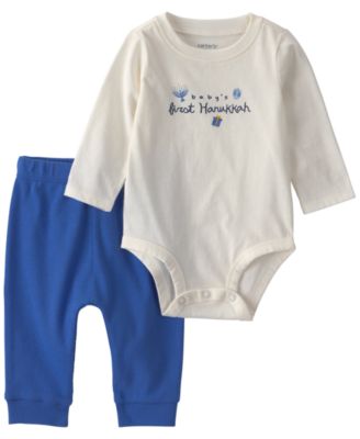 Baby Boys' or Baby Girls' Baby's First Hanukkah Graphic Bodysuit and Pants, 2-Piece Set